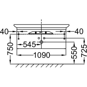 Тумба под раковину Jacob Delafon Presquile 110 палисандр шпон (EB1101-V13)