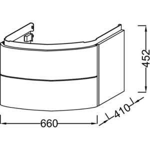 Мебель для ванной Jacob Delafon Presquile 80 белый блестящий