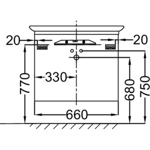 Тумба с раковиной Jacob Delafon Presquile 80 белый блестящий (EB1103-G1C, E4437-00)