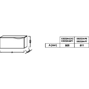 Шкафчик Jacob Delafon Stillness 80 натуральный дуб (EB2004-P6)