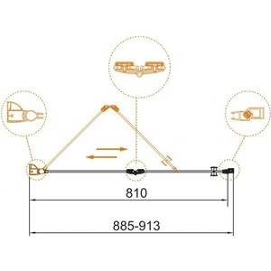 Душевая дверь Cezares Eco BS-12 90x190 прозрачная, хром (ECO-O-BS-12-90-C-Cr)