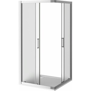 Душевой уголок Good Door Latte CR-80-G-WE 80x80 матовый Grape, хром матовый (ЛА00018)