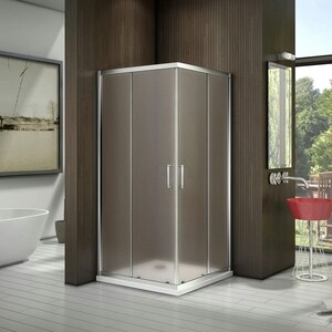 Душевой уголок Good Door Latte CR-80-G-WE 80x80 матовый Grape, хром матовый (ЛА00018)