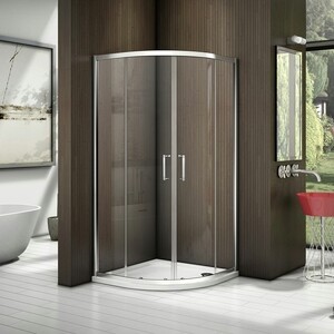 Душевой уголок Good Door Latte R-80-C-WE 80x80 прозрачный, хром матовый (ЛА00001)