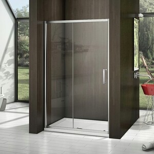 Душевая дверь Good Door Latte WTW-140-C-WE 140х185 прозрачная, хром матовый (ЛА00011)