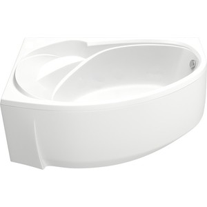 Акриловая ванна BAS Фэнтази 150х90 левая, со шторкой, каркасом и панелью