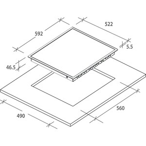 Электрическая варочная панель Candy CH 64 BVT