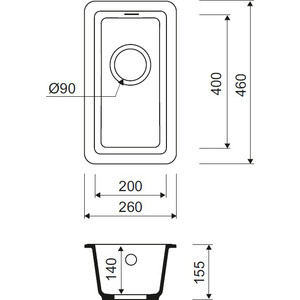 Дополнительная чаша IDDIS Tanto песок (TU1P261i87)