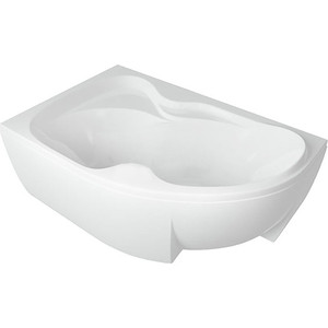 Акриловая ванна Aquatek Вега 170х105 левая, фронтальная панель, разборный каркас, слив-перелив (VEG170-0000073)