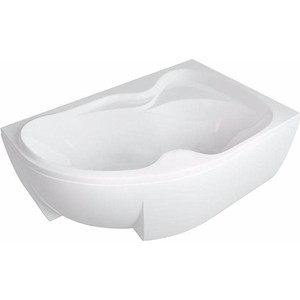 Акриловая ванна Aquatek Вега 170х105 правая, фронтальная панель, разборный каркас, слив-перелив (VEG170-0000083)