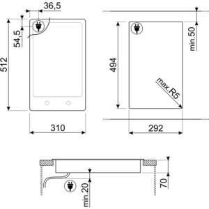 Электрическая варочная панель Smeg PGF32I-1