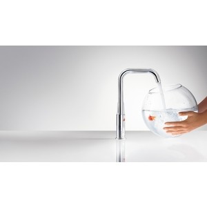 Смеситель для раковины Hansgrohe Focus высокий, с донным клапаном Push-Open, хром (31609000)
