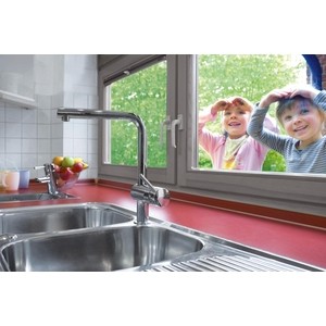 Смеситель для кухни Grohe Minta с выдвижным изливом (32168000)