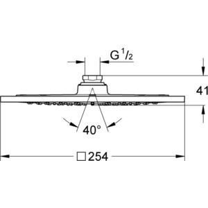 Верхний душ Grohe Rainshower F-Series (27271000)