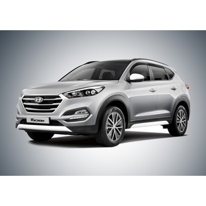 Дефлекторы окон AutoFlex для Hyundai Tucson III (2015-2020), акрил, 4 шт., 823005