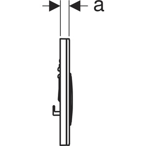 Кнопка смыва Geberit Sigma 21 стекло, белая, декоративные кольца хром (115.884.SI.1)
