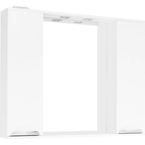 Зеркало-шкаф Style line Жасмин 100 с подсветкой, белый (ЛС-00000586)