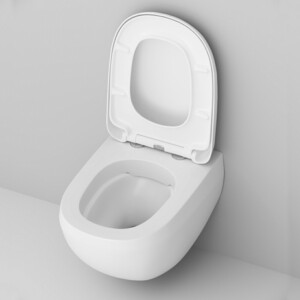 Унитаз подвесной безободковый Am.Pm Sensation FlashClean с сиденьем микролифт (C301700WH, C307851WH)