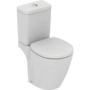 Унитаз-компакт Ideal Standard Connect Space Cube с сиденьем микролифт (E119501, E797001, E129101)