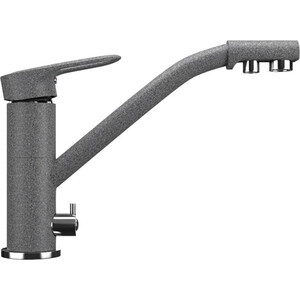 Смеситель для кухни Ulgran U-010 с подключением к фильтру, темно-серый (U-010-309)