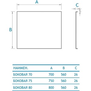 Боковая панель Koller Pool 70 универсальная (PS70)