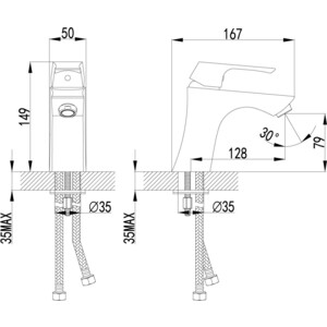Смеситель для раковины Lemark Unit (LM4506C)