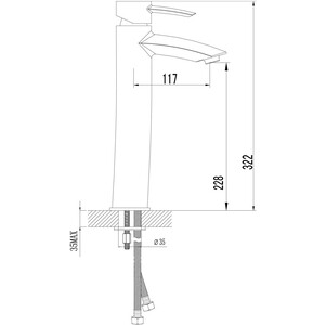 Смеситель для раковины Lemark Atlantiss (LM3209C)