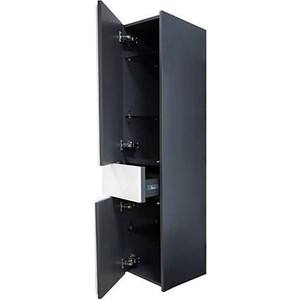 Пенал Roca Ronda левый, антрацит/белый глянец (ZRU9302966)