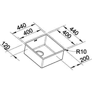 Кухонная мойка Blanco Claron 400-U (521573)