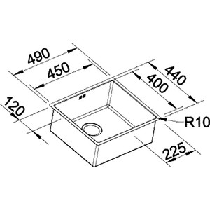 Кухонная мойка Blanco Claron 450-U (521575)