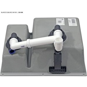 Кухонная мойка Blanco SubLine 340/160-U антрацит (523558)