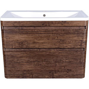 Тумба под раковину Style line Атлантика Люкс 100 подвесная, старое дерево (ЛС-00000663)