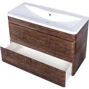 Тумба под раковину Style line Атлантика Люкс 100 подвесная, старое дерево (ЛС-00000663)