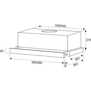 Вытяжка встраиваемая EXITEQ EX-1075