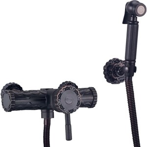 Гигиенический душ Lemark Jasmine с гигиеническим набором, черная бронза (LM6618ORB)