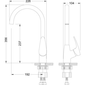 Смеситель для кухни Lemark Linara (LM0405C)