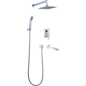 Душевая система Lemark Contest с каскадным изливом, хром (LM5822CW)