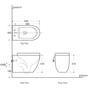 Унитаз подвесной безободковый Aquanet Cetus-W с тонким сиденьем микролифт (211908)