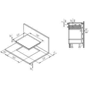 Встраиваемый комплект Kuppersberg ICS 604 W + HH 668 W