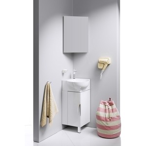 Тумба под раковину Aqwella Рио 35,5x35,5 белая (Rio.01.04)