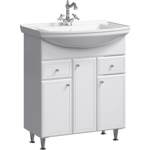 Тумба под раковину Aqwella Барселона 75x48 белая (BA0107K)