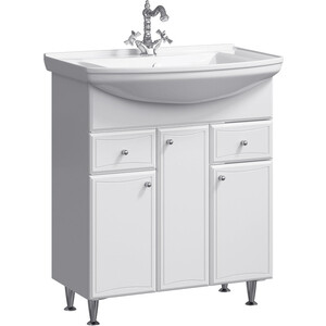 Тумба под раковину Aqwella Барселона 85x49 белая (BA0108K)