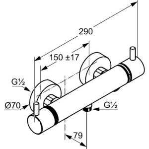 Термостат для душа Kludi Bozz (352030538)