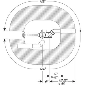 Слив-перелив для ванны Geberit стандартный (150.520.21.1)