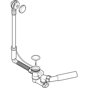 Слив-перелив для ванны Geberit стандартный (150.520.21.1)