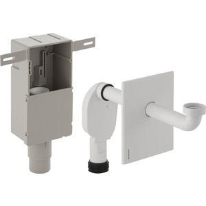Сифон для раковины Geberit D50/56 скрытого монтажа, с накидной гайкой 1 1/4, хром (151.120.21.1)