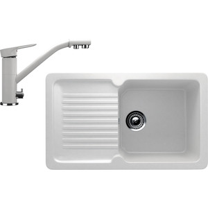 Кухонная мойка и смеситель Ulgran U-506 молоко