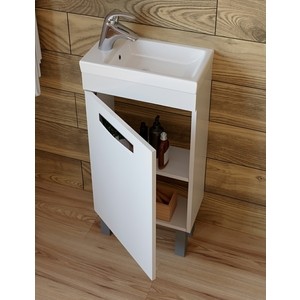 Тумба с раковиной VIGO Plaza 400 белая (4640027143357, 1WH302500)