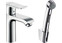 Смеситель для раковины Hansgrohe Metris с гигиеническим душем, хром (31285000)